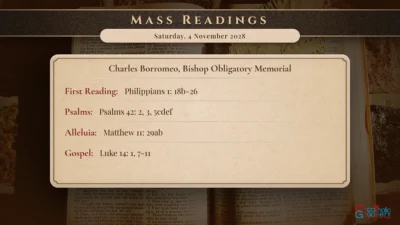 Daily Mass Readings – Saturday, 4 November 2028