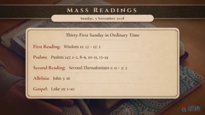 Daily Mass Readings – Sunday, 5 November 2028