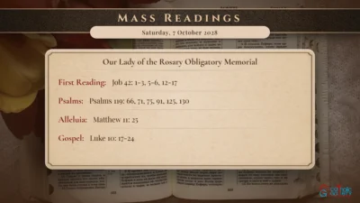 Daily Mass Readings – Saturday, 7 October 2028