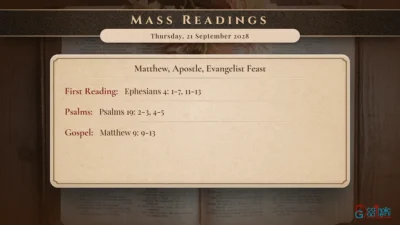 Daily Mass Readings – Thursday, 21 September 2028
