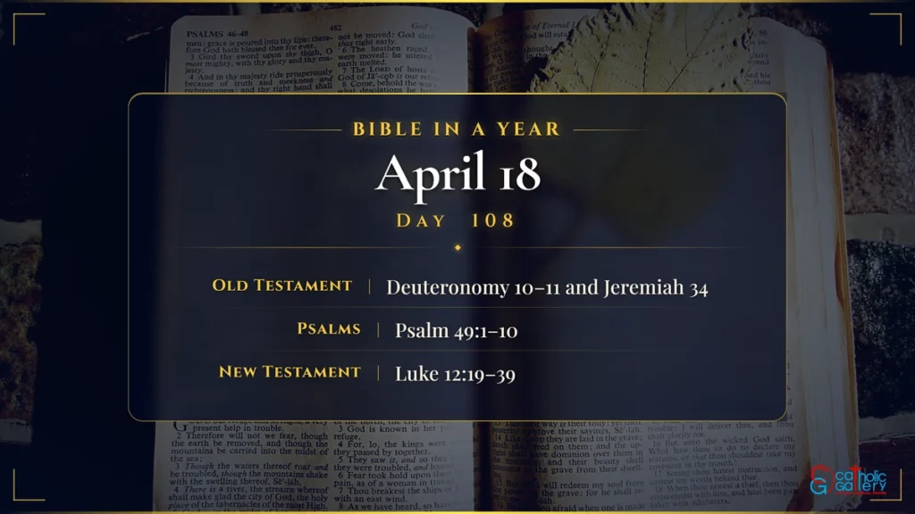 Bible in a Year – Day 108, April 18 reading plan