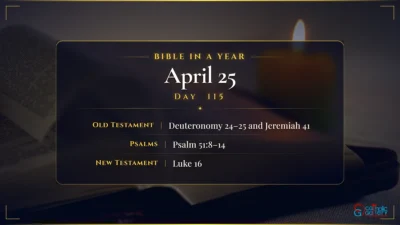 Bible in a Year – April – 25, Day – 115