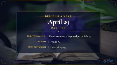 Bible in a Year – April – 29, Day – 119