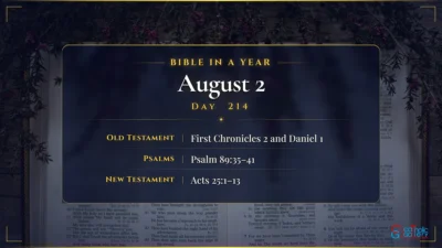 Bible in a Year – August – 2, Day – 214