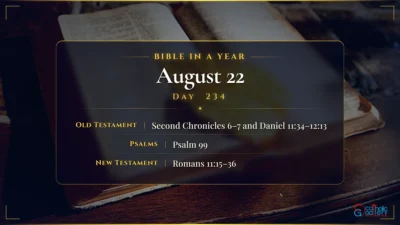 Bible in a Year – August – 22, Day – 234