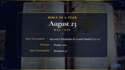 Bible in a Year – August – 23, Day – 235