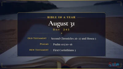Bible in a Year – August – 31, Day – 243