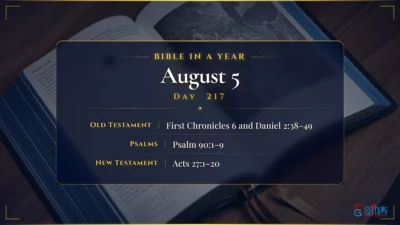 Bible in a Year – August – 5, Day – 217