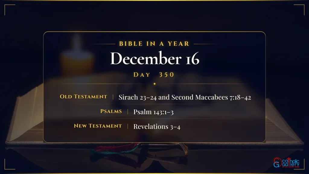 Bible in a Year – Day 350, December 16 reading plan