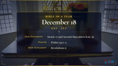 Bible in a Year – December – 18, Day – 352