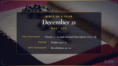 Bible in a Year – December – 21, Day – 355