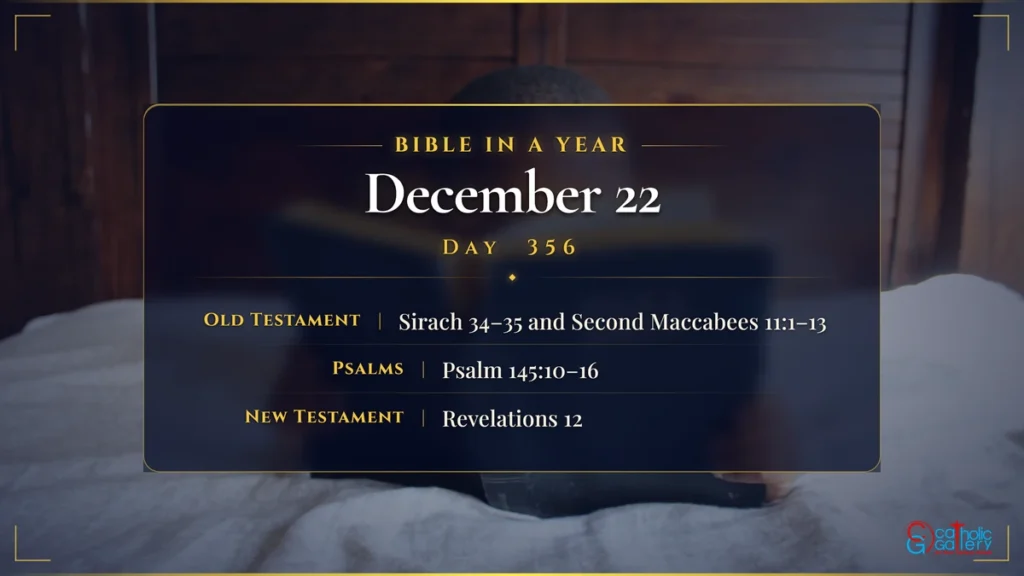 Bible in a Year – Day 356, December 22 reading plan