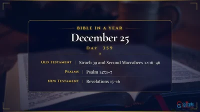 Bible in a Year – December – 25, Day – 359