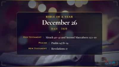 Bible in a Year – December – 26, Day – 360