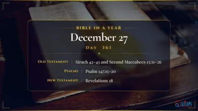 Bible in a Year – December – 27, Day – 361