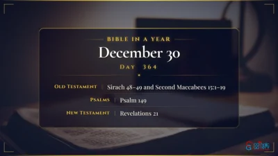 Bible in a Year – December – 30, Day – 364