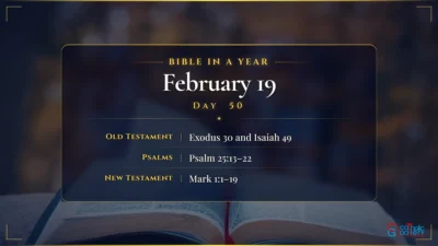 Bible in a Year – February – 19, Day – 50