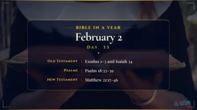 Bible in a Year – February – 2, Day – 33