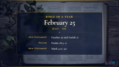 Bible in a Year – February – 25, Day – 56