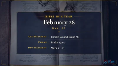Bible in a Year – February – 26, Day – 57