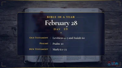 Bible in a Year – February – 28, Day – 59