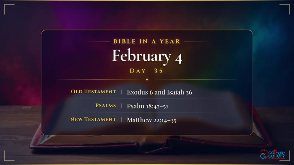 Bible in a Year – Day 35, February 4 reading plan