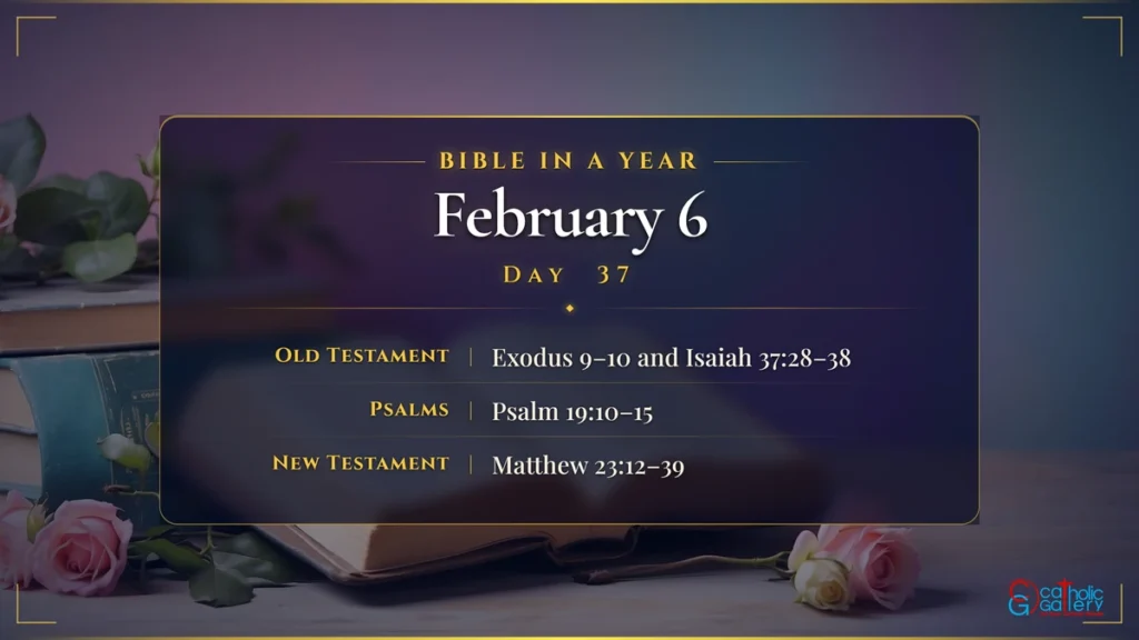 Bible in a Year – Day 37, February 6 reading plan