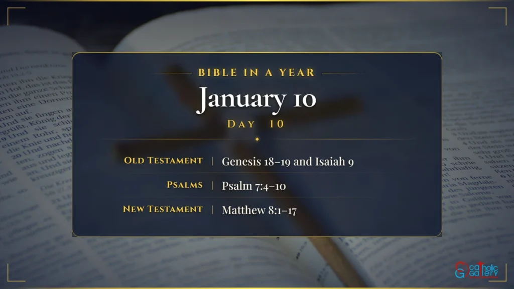 Bible in a Year – Day 10, January 10 reading plan