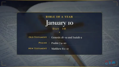 Bible in a Year – January – 10, Day – 10