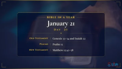 Bible in a Year – January – 21, Day – 21