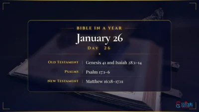 Bible in a Year – January – 26, Day – 26