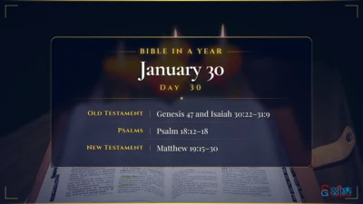 Bible in a Year – January – 30, Day – 30