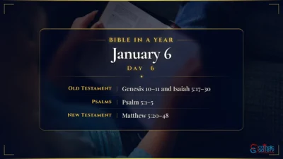 Bible in a Year – January – 6, Day – 6