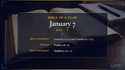 Bible in a Year – January – 7, Day – 7