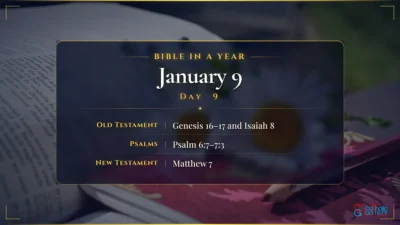 Bible in a Year – January – 9, Day – 9