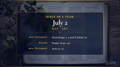 Bible in a Year – July – 2, Day – 183