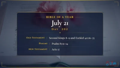 Bible in a Year – July – 21, Day – 202
