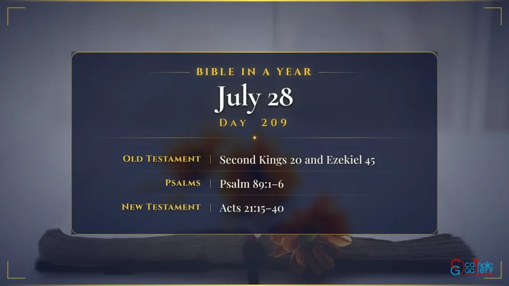 Bible in a Year – Day 209, July 28 reading plan