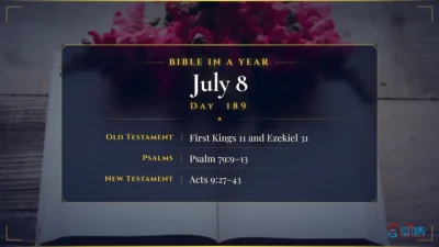 Bible in a Year – July – 8, Day – 189
