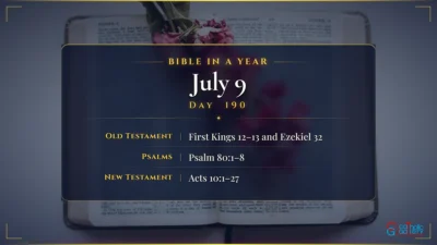 Bible in a Year – July – 9, Day – 190