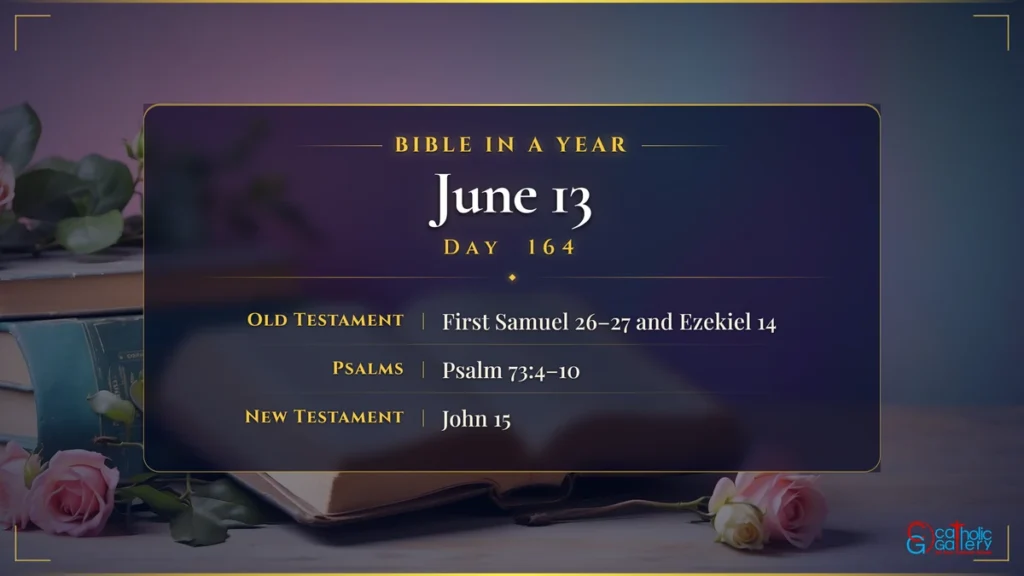 Bible in a Year – Day 164, June 13 reading plan