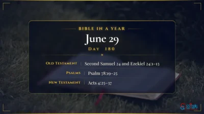 Bible in a Year – June – 29, Day – 180
