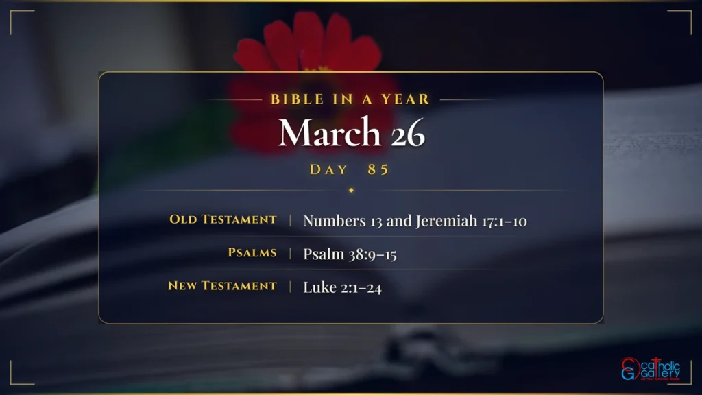 Bible in a Year – Day 85, March 26 reading plan