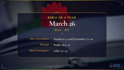 Bible in a Year – March – 26, Day – 85