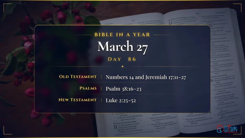 Bible in a Year – Day 86, March 27 reading plan