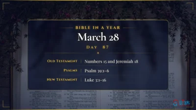 Bible in a Year – March – 28, Day – 87