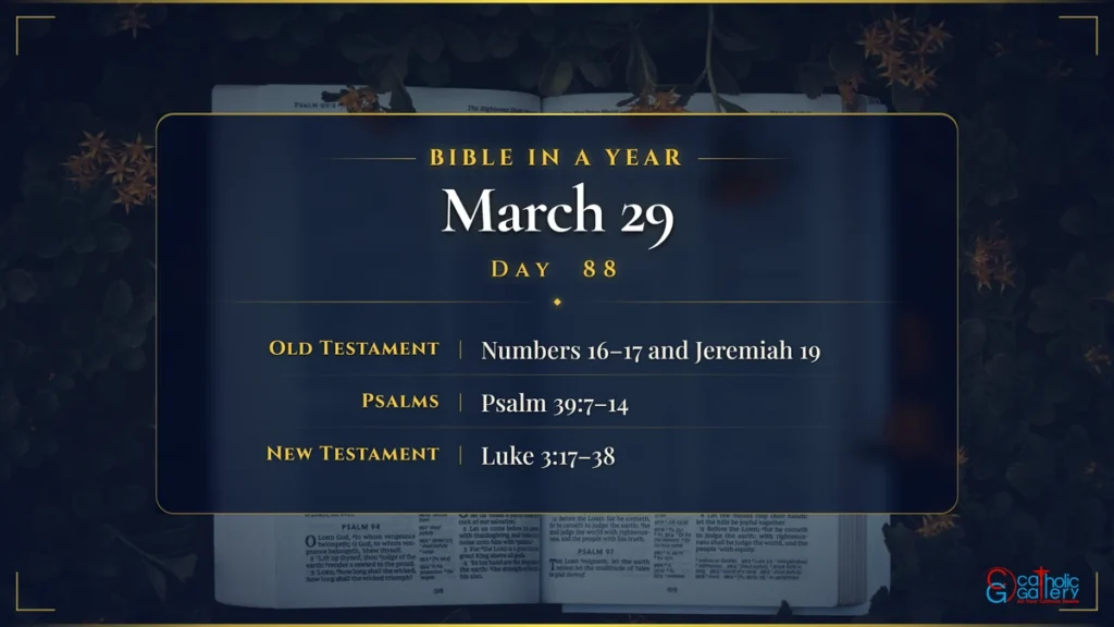 Bible in a Year – Day 88, March 29 reading plan