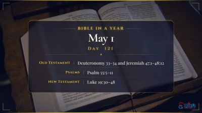 Bible in a Year – May – 1, Day – 121