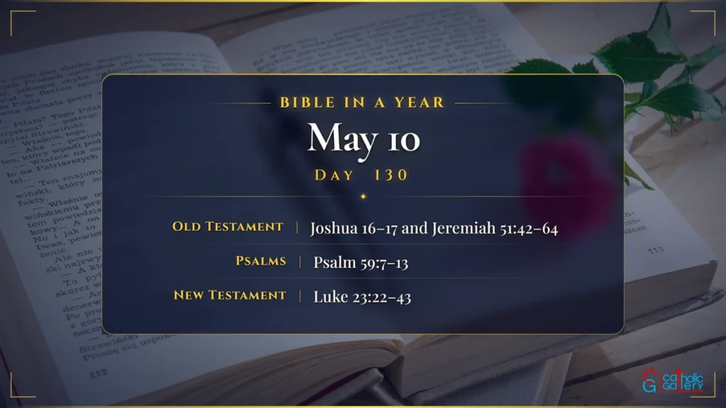 Bible in a Year – Day 130, May 10 reading plan