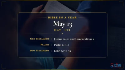Bible in a Year – May – 13, Day – 133